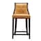 Manhattan Comfort Fifth Ave Counter Stool in Camel and Dark Walnut, PK2 2-CS012-CL - alternate 7
